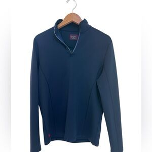 Untuckit Men’s 1/4 Zip Pullover Navy Blue Size Small